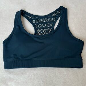 Zyia Active Bomber Bra Teal Women's Size Medium Yoga Blue Green